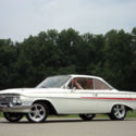 VERY SLICK CHEVY IMPALA BUBBLE TOP RED/ WHT GM 1961 55 56 57 58 59 60 61 62 63