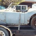 Vintage 1958 White MG ROADSTER CONVERTIBLE CAR Automobile w/ Huge Lot of Parts