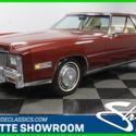 vintage classic caddy luxury chrome red white leather vinyl top low mileage 1976