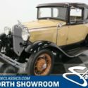 Vintage Classic Ford Coupe Rumble Seat Tan