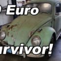 Vintage Classic Original 1959 Euro Volkswagen Beetle Bug Survivor NR