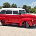 Vintage1953 GMC Suburban Carryall with an extremely rare Clamshell Rear Door