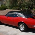 Vintage1967 Camaro Red With Black Racing Stripes