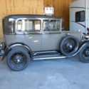 Vintage.car. Very nice redone model A Ford 2 door sedan