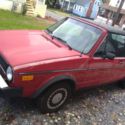 Volkswagen Cabriolet 1986 red convertible vintage car