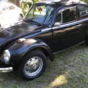 VW Bug Project!  Complete Rare Sun Roof Vintage Car -stuck motor.  Needs Repair