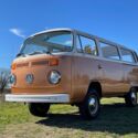 VW BUS 1977 Volkswagen Transporter Wagon Orange RWD Manual transporter bus wagen