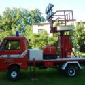 VW LT35 Typ 293 GW-L Airport Firemen AWP Bucket Truck Vehicle W-Germany 1981