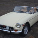 WELL DOCUMENTED CLASSY IVORY over TAN LEATHER CHROME BUMPER MGB