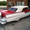 White and red, 1957 Ford fairlane 500 convertible, ex. cond. cont. kit.