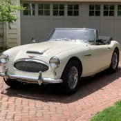 White Austin Healey with 50,500 Miles available now!