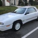 White Chrysler LeBaron Convertible