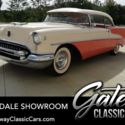 White / Coral 1955 Oldsmobile Super 88 Coupe 346 CID V8 3 Speed Automatic Availa