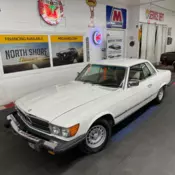 White Mercedes Benz 450 SLC with 117,000 Miles available now!