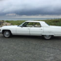 White on White Leather 1974 Caddy 4 Door DeVille. 55,000 Origional Miles.