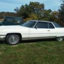 White with Blue 1972 Cadillac Coupe DeVille