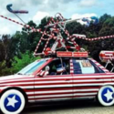 Worlds slowest rocket powered candy cane camry