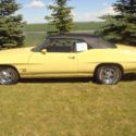 Yellow 1972 Pontiac Le Mans Convertible  350