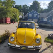YELLOW SUBMARINE 1976 VW Karman Beetle Convertible