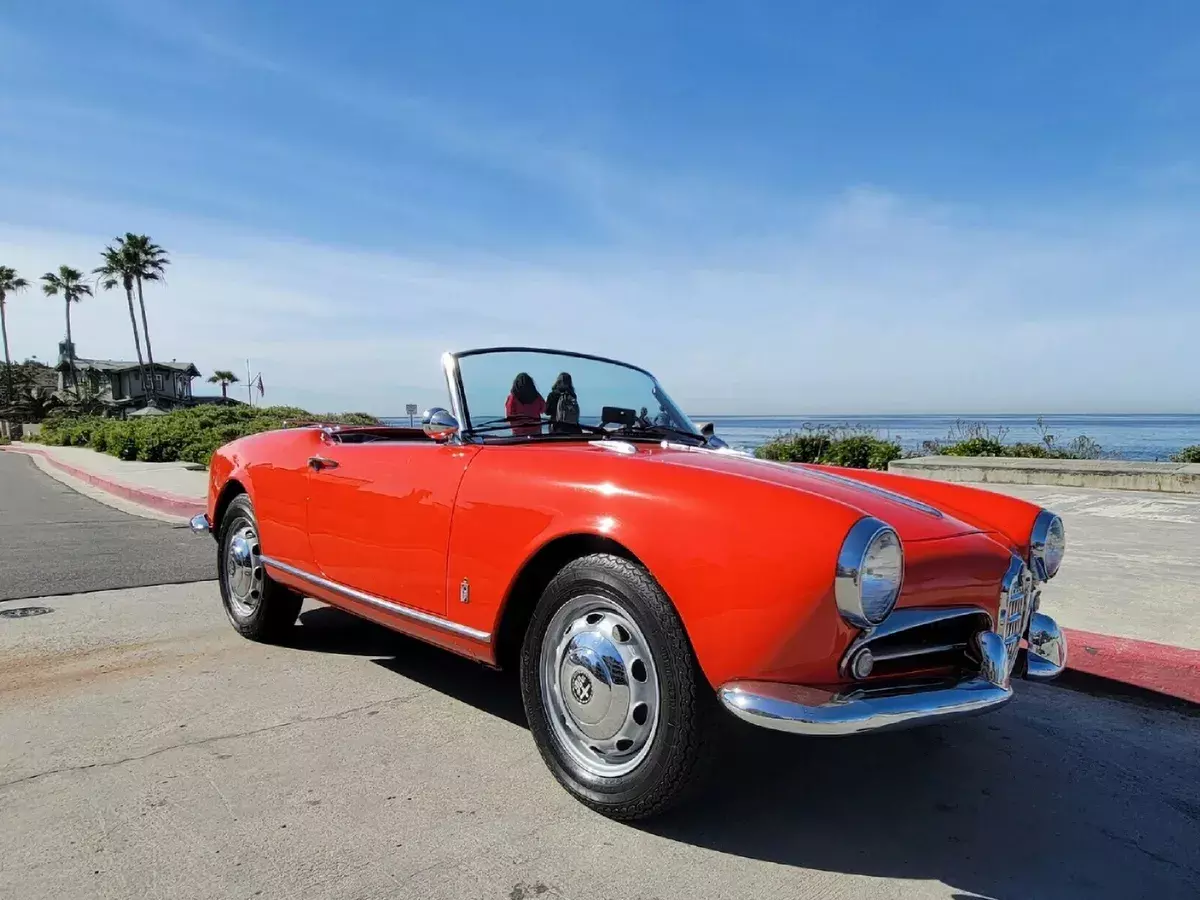 1959 Alfa Romeo Giulietta Spider Convertible Red RWD Manual Spider 1959 Alfa Romeo Spider Spider