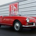 1962 Alfa Romeo Giulietta Spider, Rosso Red on Red