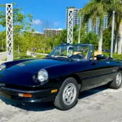 1989 Alfa Romeo Spider Convertible Black RWD Manual VELOCE