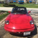 Alfa Romeo Spider Red with 70,800 Miles, for sale!