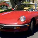 Beautiful Red 1990 Alfa Rome Spider Veloce Low Miles